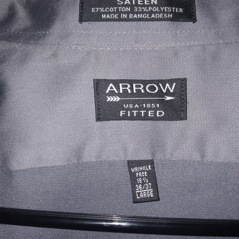 Arrow satin button down